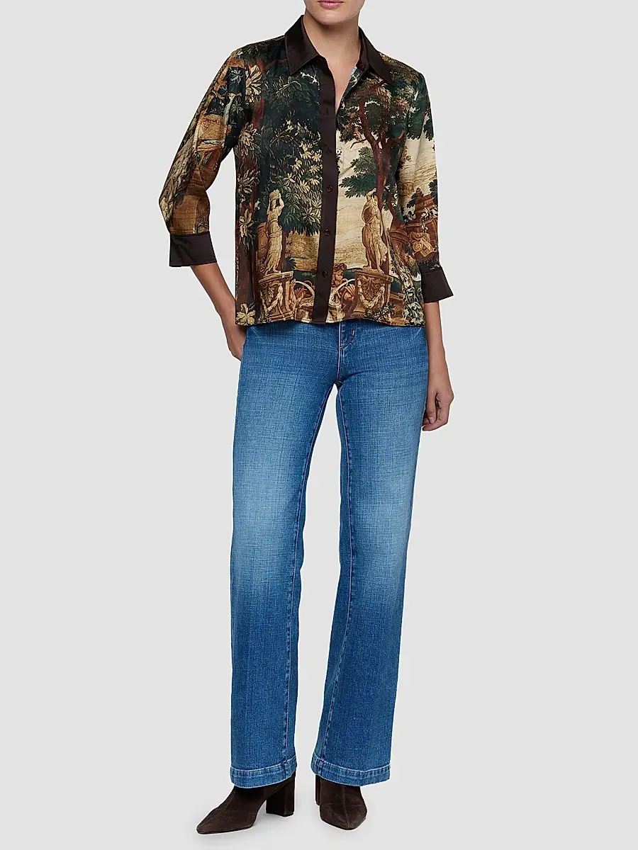 L'Agence Women's Eulalie Placement Print Blouse | Thumbnail 2 L'Agence Women's Eulalie Placement Print Blouse | Thumbnail 2