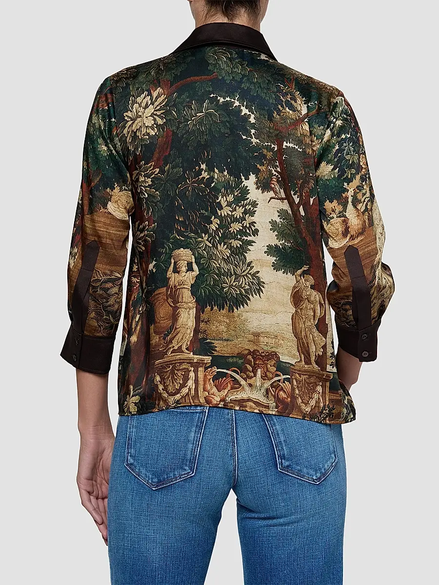 L'Agence Women's Eulalie Placement Print Blouse | Thumbnail 3 L'Agence Women's Eulalie Placement Print Blouse | Thumbnail 3