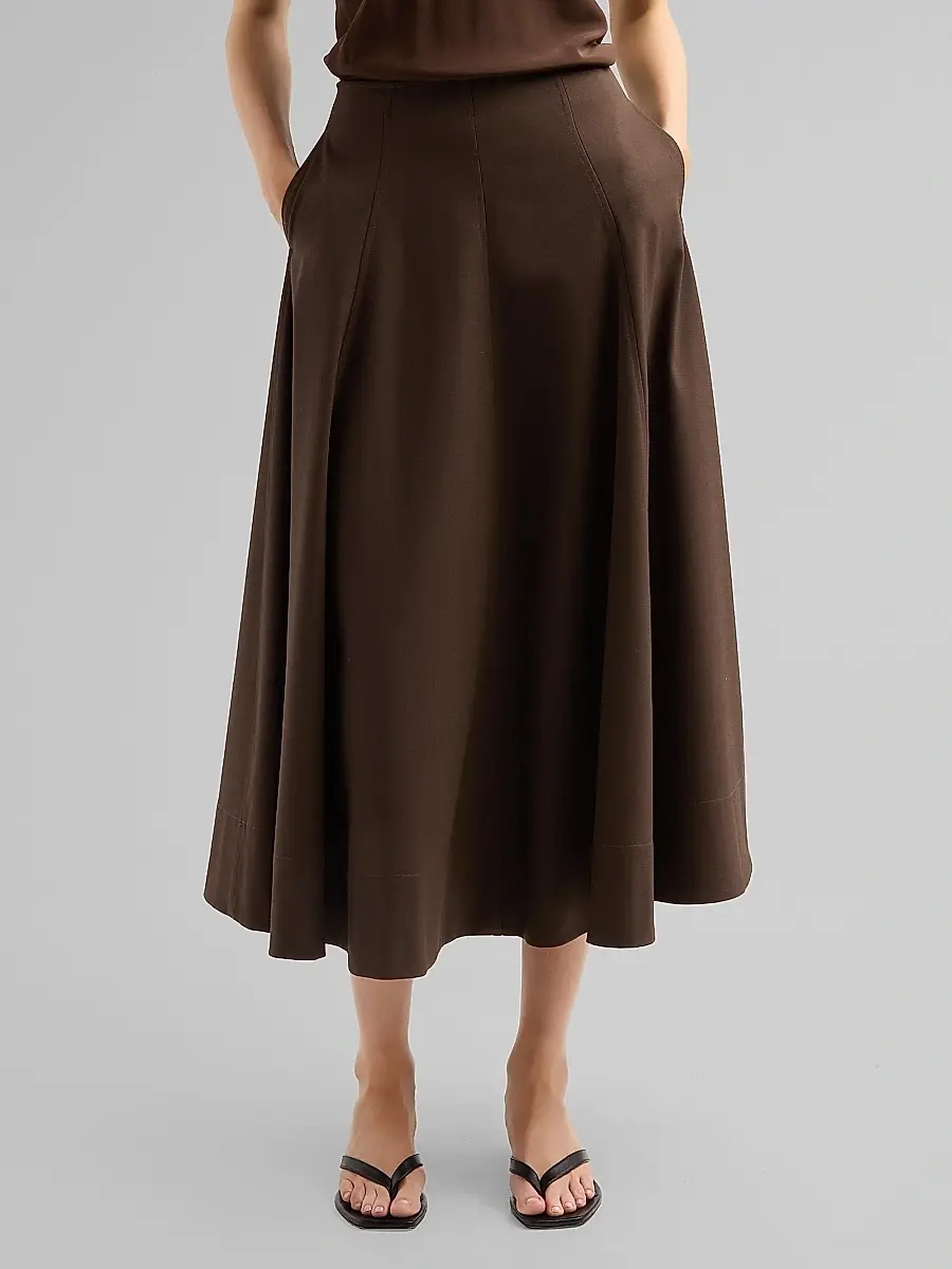 A.L.C. A. L.C. Women's Aminah Virgin Wool-Blend A-Line Midi Skirt | Thumbnail 4 A.L.C. A. L.C. Women's Aminah Virgin Wool-Blend A-Line Midi Skirt | Thumbnail 4