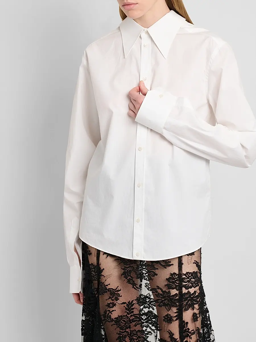 Dolce & Gabbana Women's Poplin Cotton Slim Shirt | Thumbnail 5 Dolce & Gabbana Women's Poplin Cotton Slim Shirt | Thumbnail 5