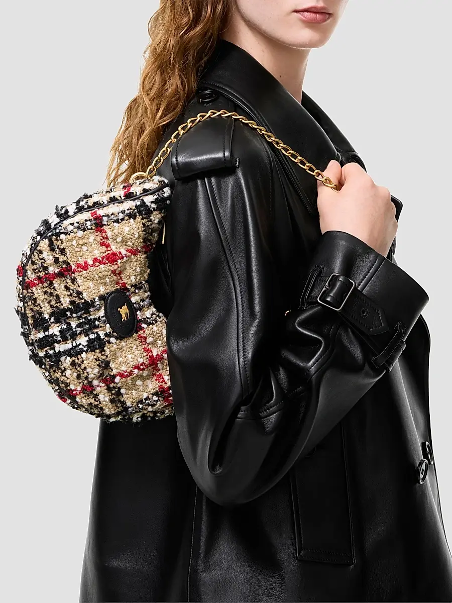 Burberry Women's Horseshoe Check Chain Bag | Thumbnail 3 Burberry Women's Horseshoe Check Chain Bag | Thumbnail 3