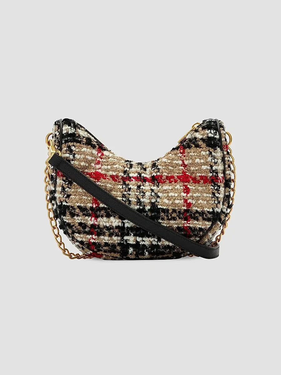 Burberry Women's Horseshoe Check Chain Bag | Thumbnail 4 Burberry Women's Horseshoe Check Chain Bag | Thumbnail 4