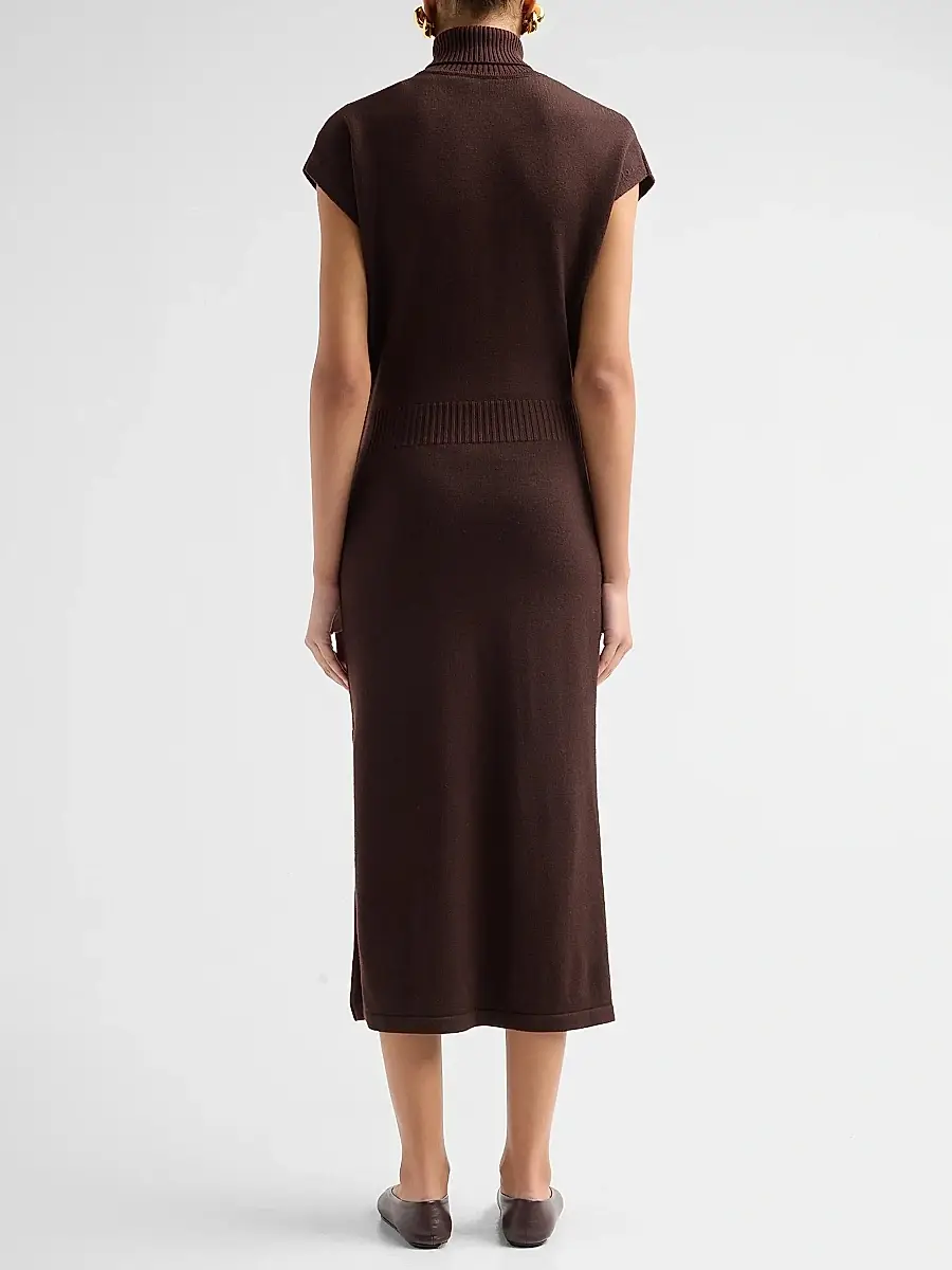Ramy Brook Women's Natalie Wool Knit Turtleneck Midi-Dress | Thumbnail 3 Ramy Brook Women's Natalie Wool Knit Turtleneck Midi-Dress | Thumbnail 3