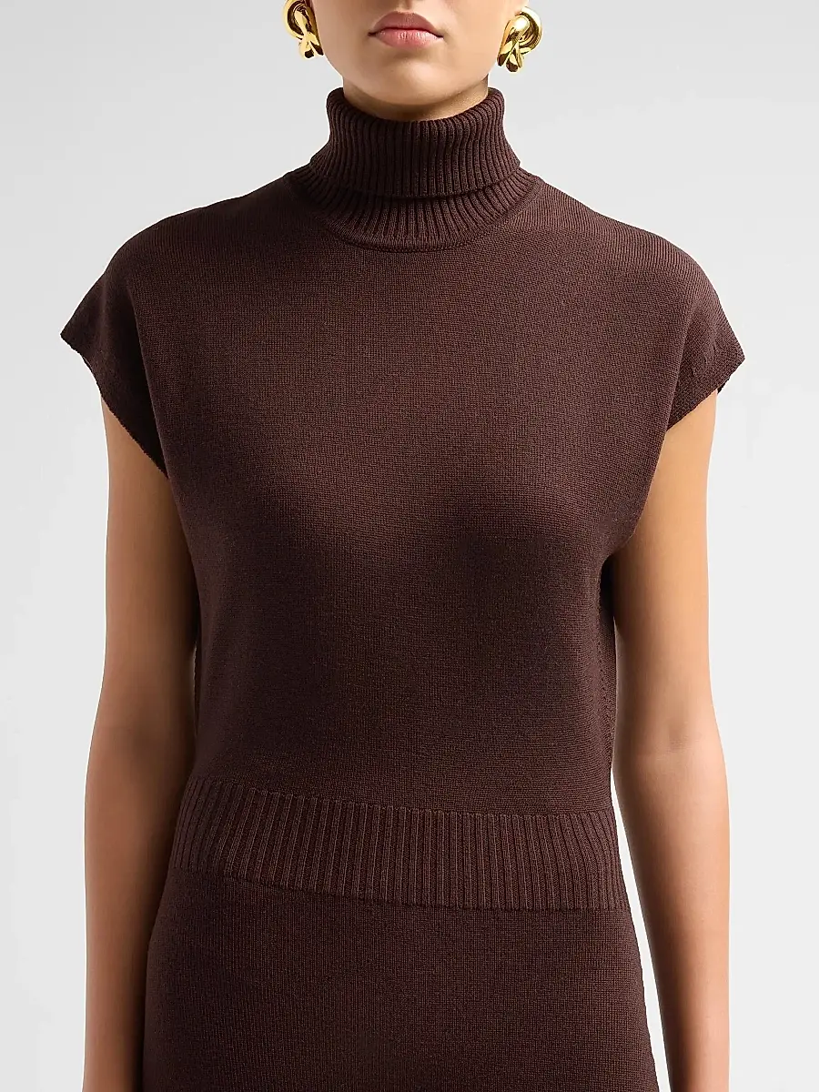 Ramy Brook Women's Natalie Wool Knit Turtleneck Midi-Dress | Thumbnail 5 Ramy Brook Women's Natalie Wool Knit Turtleneck Midi-Dress | Thumbnail 5