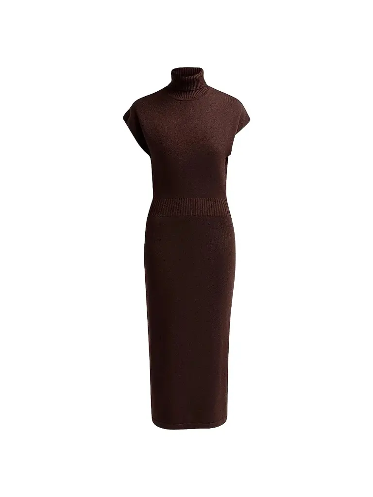 Ramy Brook Women's Natalie Wool Knit Turtleneck Midi-Dress