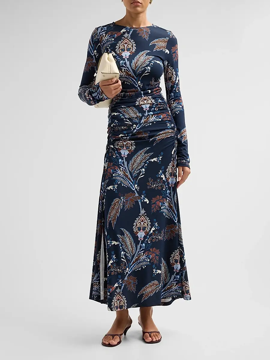 Cara Cara Women's Piermond Paisley Jersey Maxi Dress | Thumbnail 2 Cara Cara Women's Piermond Paisley Jersey Maxi Dress | Thumbnail 2