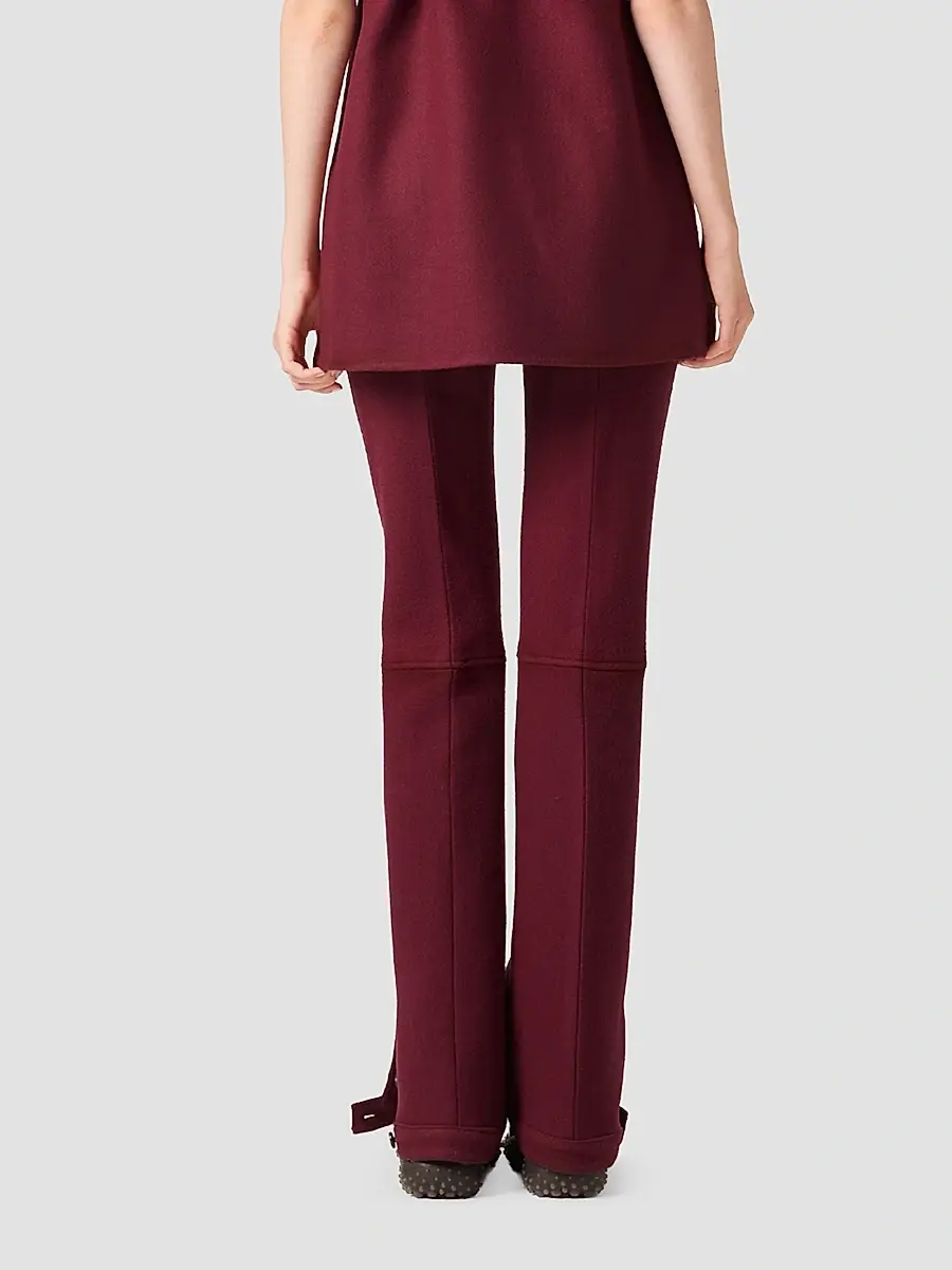 Miu Miu Women's Double Wool Pants | Thumbnail 4 Miu Miu Women's Double Wool Pants | Thumbnail 4