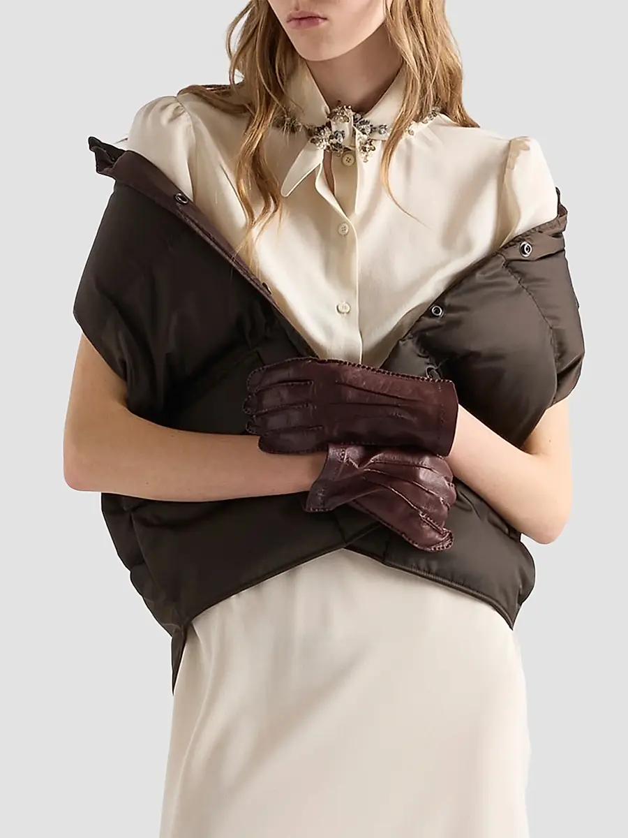 Prada Women's Nylon Down Vest | Thumbnail 3 Prada Women's Nylon Down Vest | Thumbnail 3