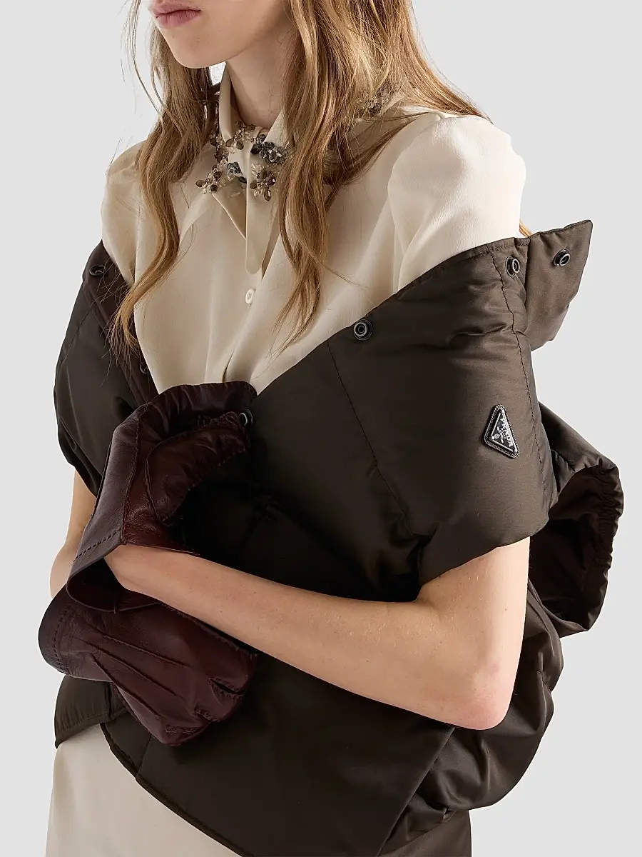Prada Women's Nylon Down Vest | Thumbnail 5 Prada Women's Nylon Down Vest | Thumbnail 5