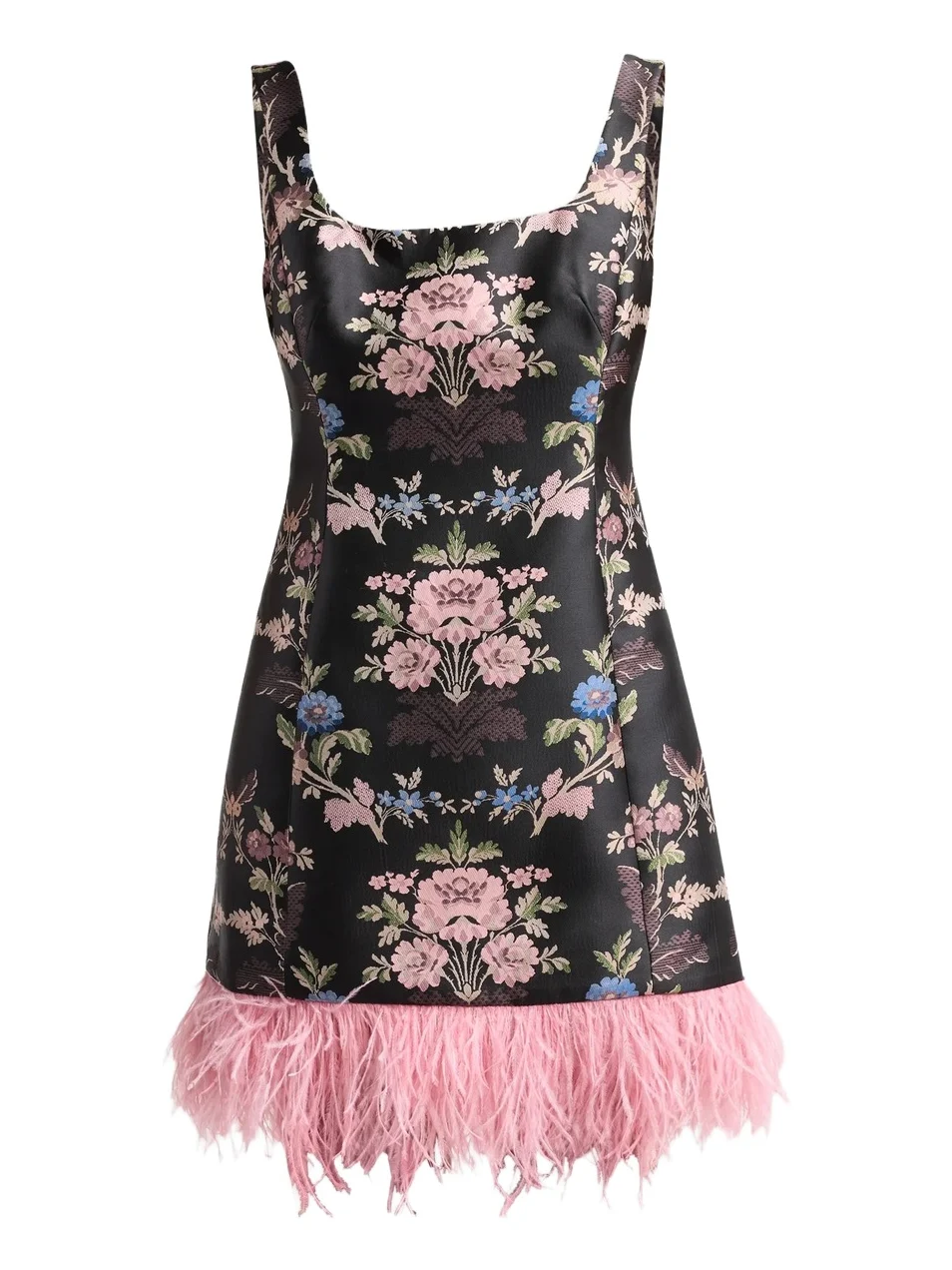 Women's Fara Floral Fringe Mini Dress Women's Fara Floral Fringe Mini Dress
