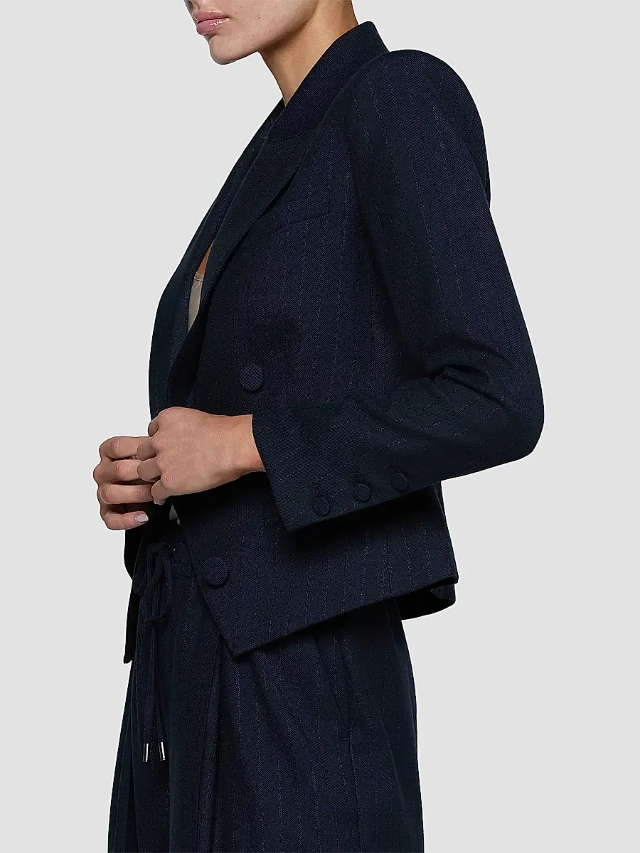 L'Agence Women's Risa Striped Double-Breasted Blazer | Thumbnail 5 L'Agence Women's Risa Striped Double-Breasted Blazer | Thumbnail 5