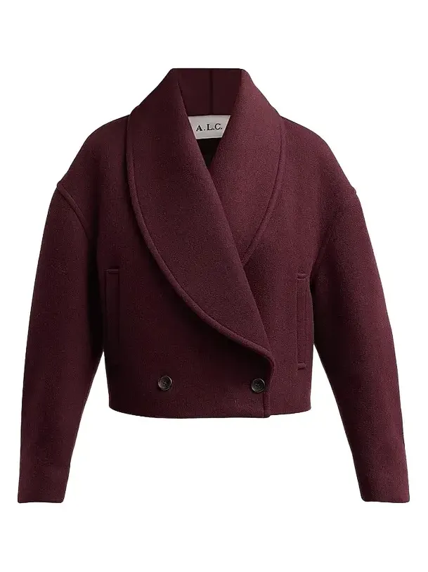 A. L.C. Women's Stella Wool-Blend Double-Breasted Jacket A. L.C. Women's Stella Wool-Blend Double-Breasted Jacket