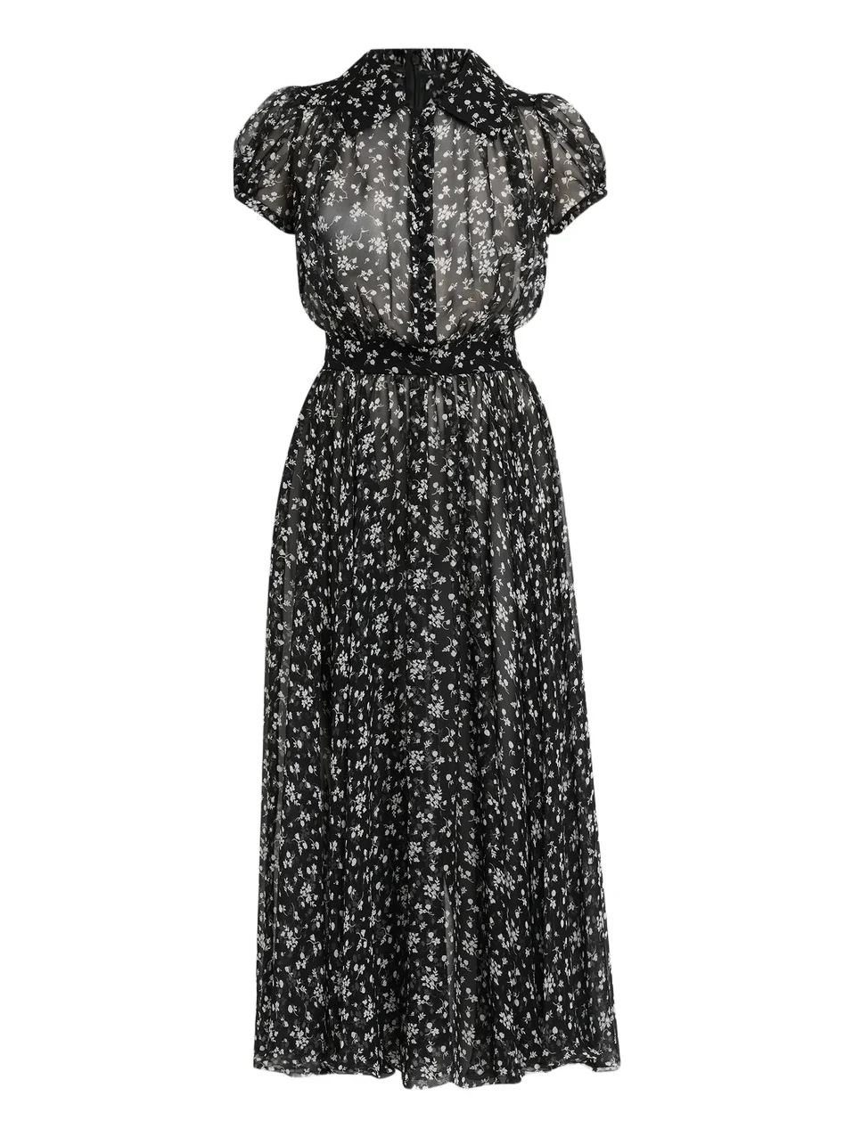 Women's Chiffon Silk Floral Shirtdress Women's Chiffon Silk Floral Shirtdress