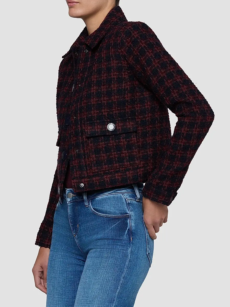 L'Agence Women's Nyx Tweed Crop Jacket | Thumbnail 5 L'Agence Women's Nyx Tweed Crop Jacket | Thumbnail 5