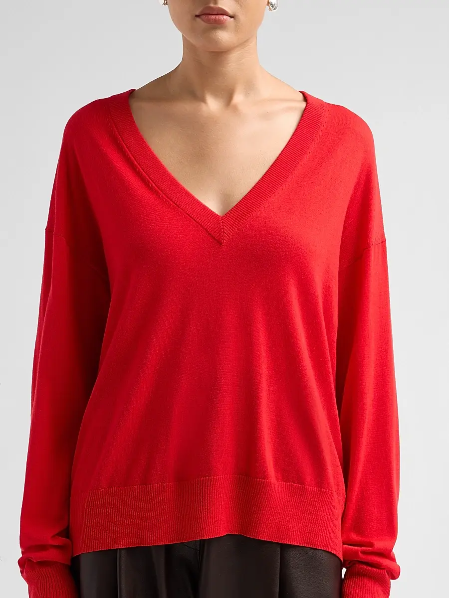 A.L.C. A. L.C. Women's Nicole Merino Wool Long-Sleeve Sweater | Thumbnail 5