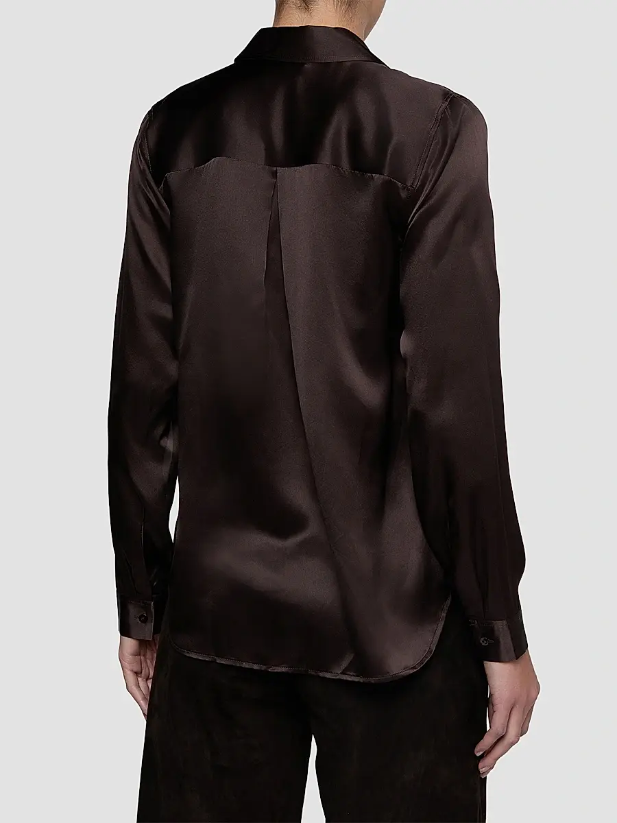 L'Agence Women's Tyler Silk Satin Blouse | Thumbnail 4 L'Agence Women's Tyler Silk Satin Blouse | Thumbnail 4