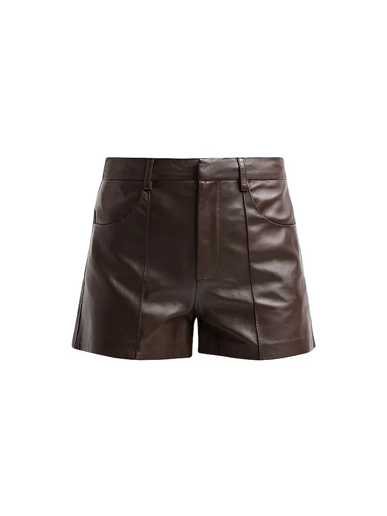 Ramy Brook Women's Aurea Leather Shorts