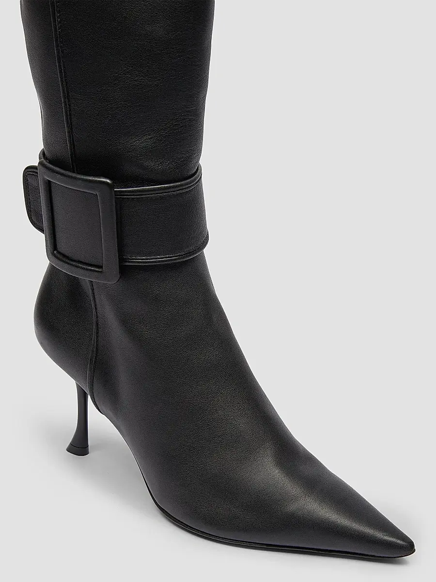 Roger Vivier Women's Viv Ville 85MM Leather Knee-High Boots | Thumbnail 5 Roger Vivier Women's Viv Ville 85MM Leather Knee-High Boots | Thumbnail 5