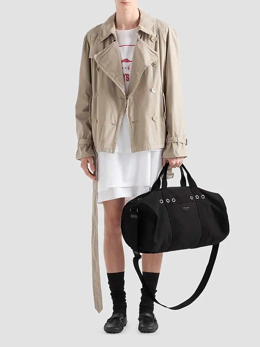 Prada Men's Canvas Duffel Bag | Thumbnail 2 Prada Men's Canvas Duffel Bag | Thumbnail 2