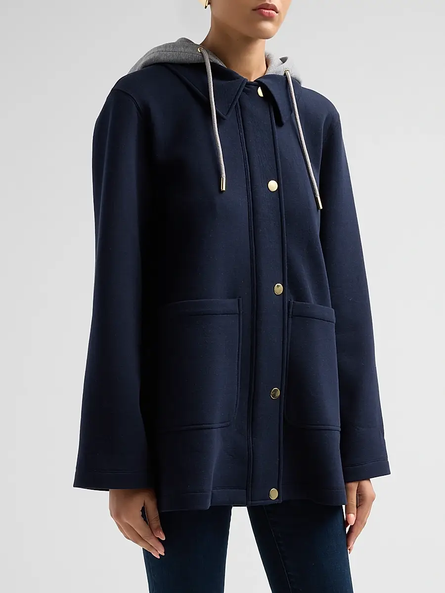 Veronica Beard Women's Finn Hooded Jacket | Thumbnail 4 Veronica Beard Women's Finn Hooded Jacket | Thumbnail 4