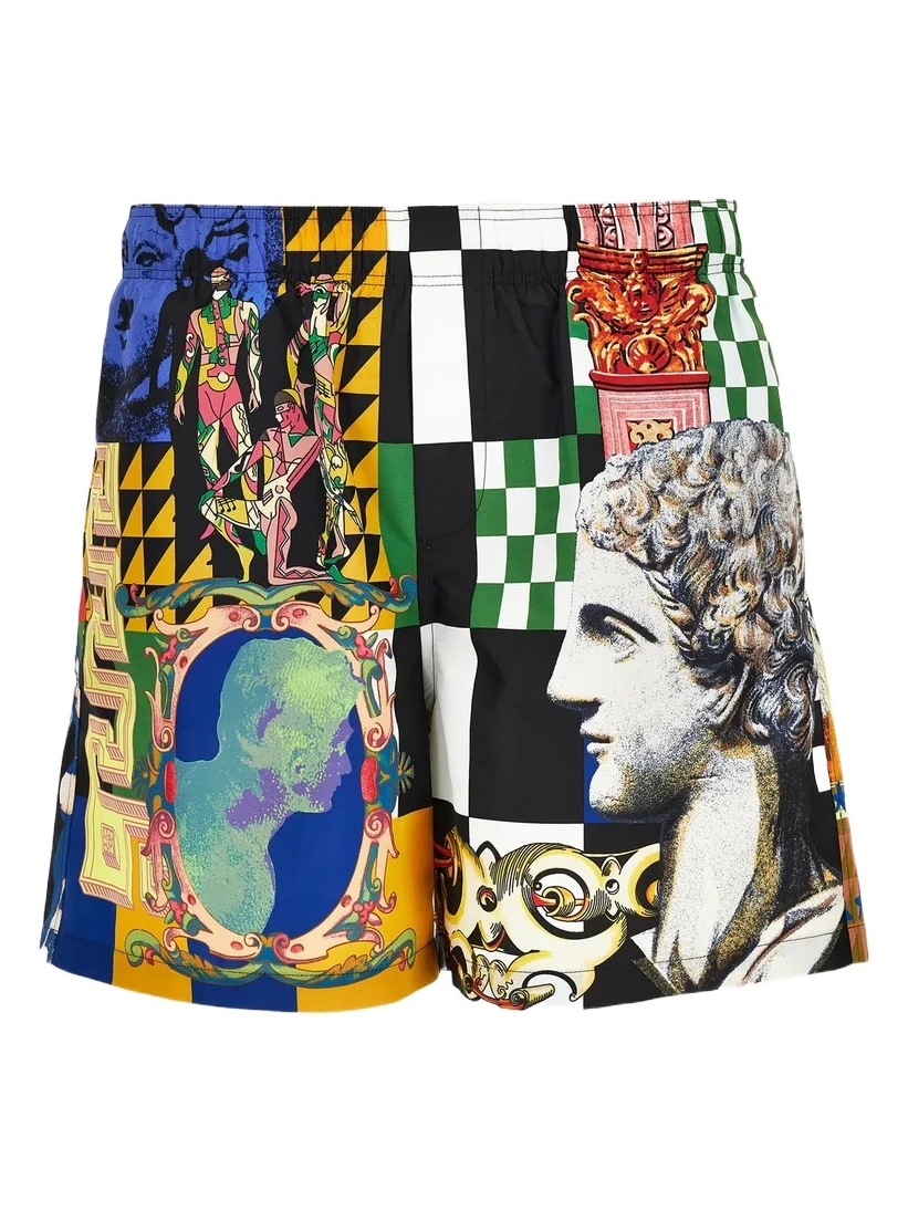 Versace Men's Printed Swim Shorts