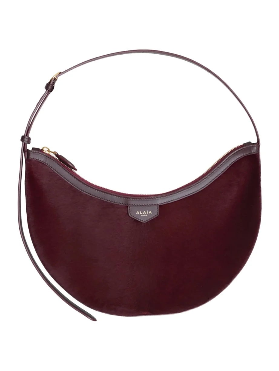 Women's One Piece Demi-Lune Calf Hair Shoulder Bag Women's One Piece Demi-Lune Calf Hair Shoulder Bag
