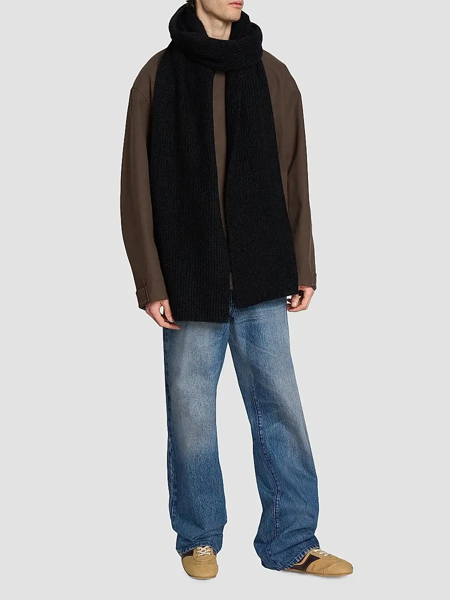 Dries Van Noten Men's Moyson Alpaca Wool-Blend Scarf | Thumbnail 3