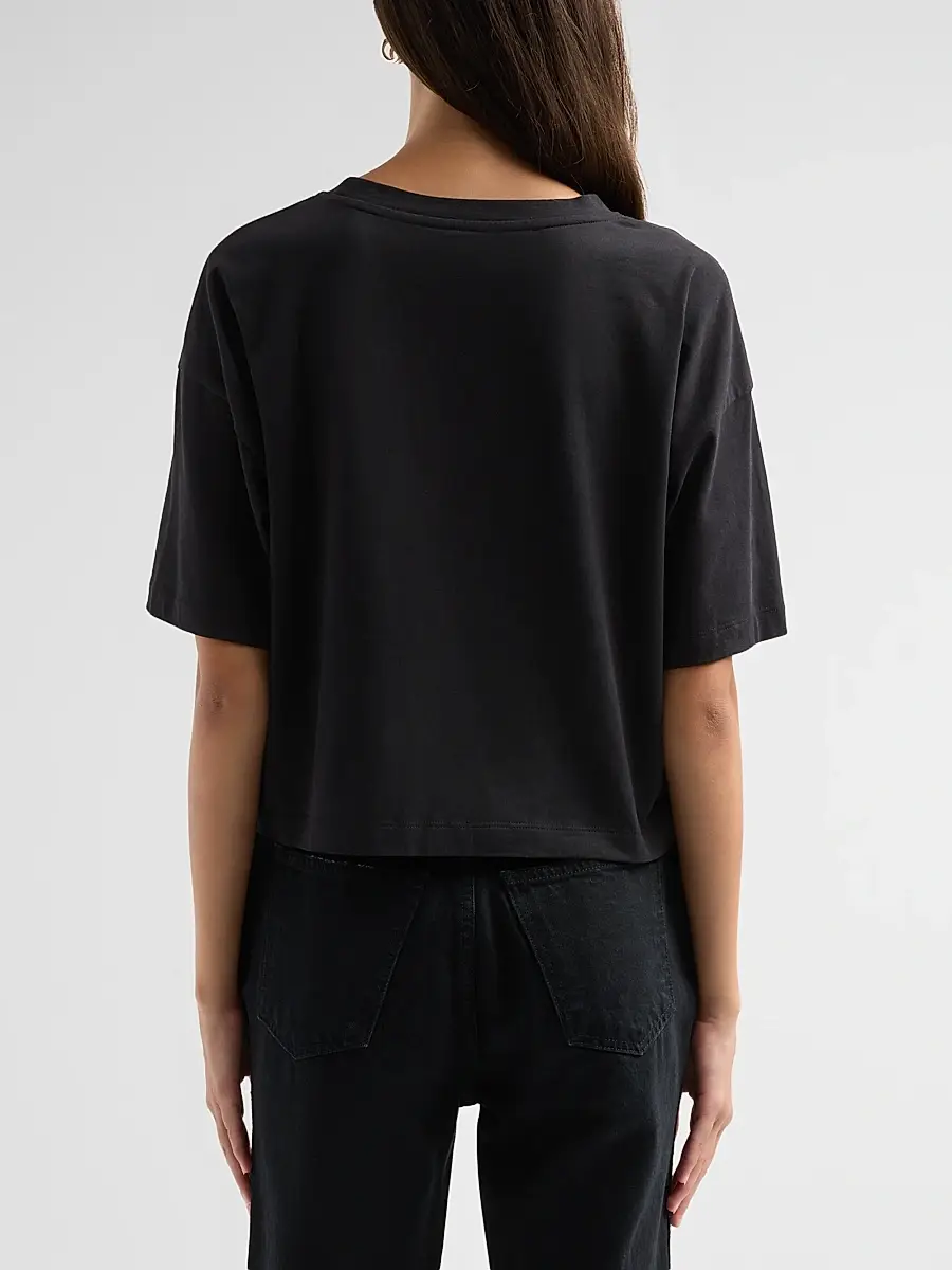 L'Agence Women's Daria Cotton Crop T-Shirt | Thumbnail 3 L'Agence Women's Daria Cotton Crop T-Shirt | Thumbnail 3