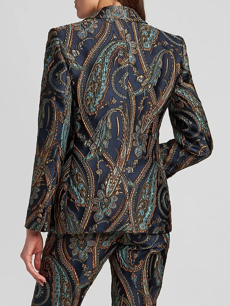 Etro Women's Paisley Single-Breasted Blazer | Thumbnail 3