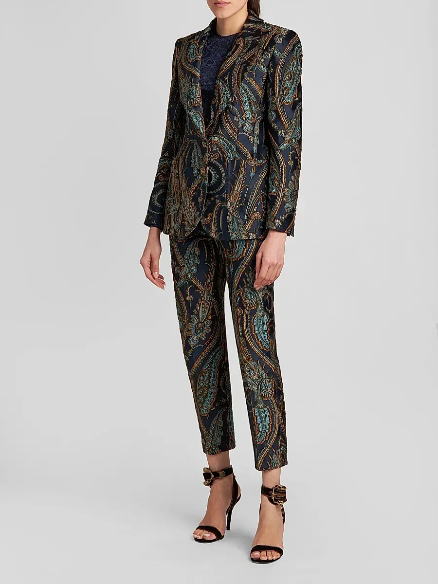 Etro Women's Paisley Single-Breasted Blazer | Thumbnail 4