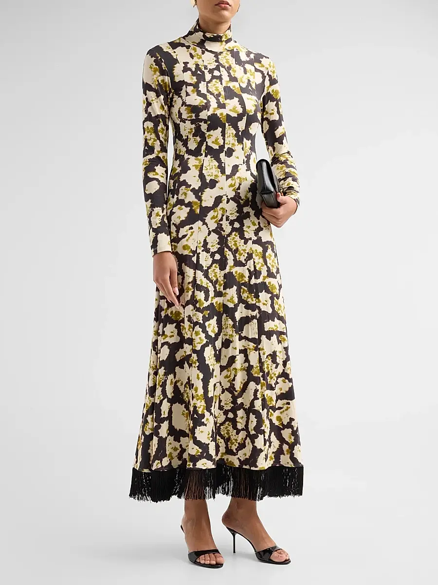 Cara Cara Women's Troy Floral Seamed Midi Dress | Thumbnail 4 Cara Cara Women's Troy Floral Seamed Midi Dress | Thumbnail 4