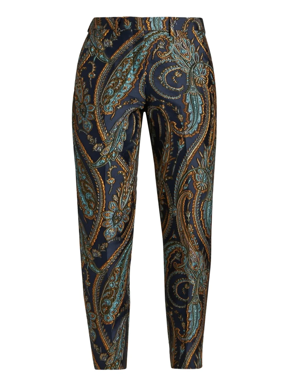 Women's Satin Paisley Tapered Trousers Women's Satin Paisley Tapered Trousers