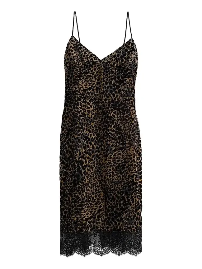 Women's Jourdin Leopard-Print A-Line Midi Dress