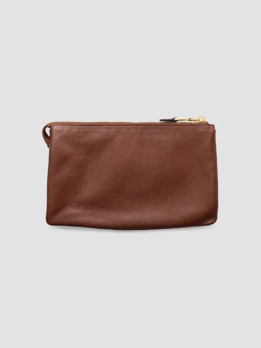 Prada Women's Leather Zipper Pouch | Thumbnail 2 Prada Women's Leather Zipper Pouch | Thumbnail 2