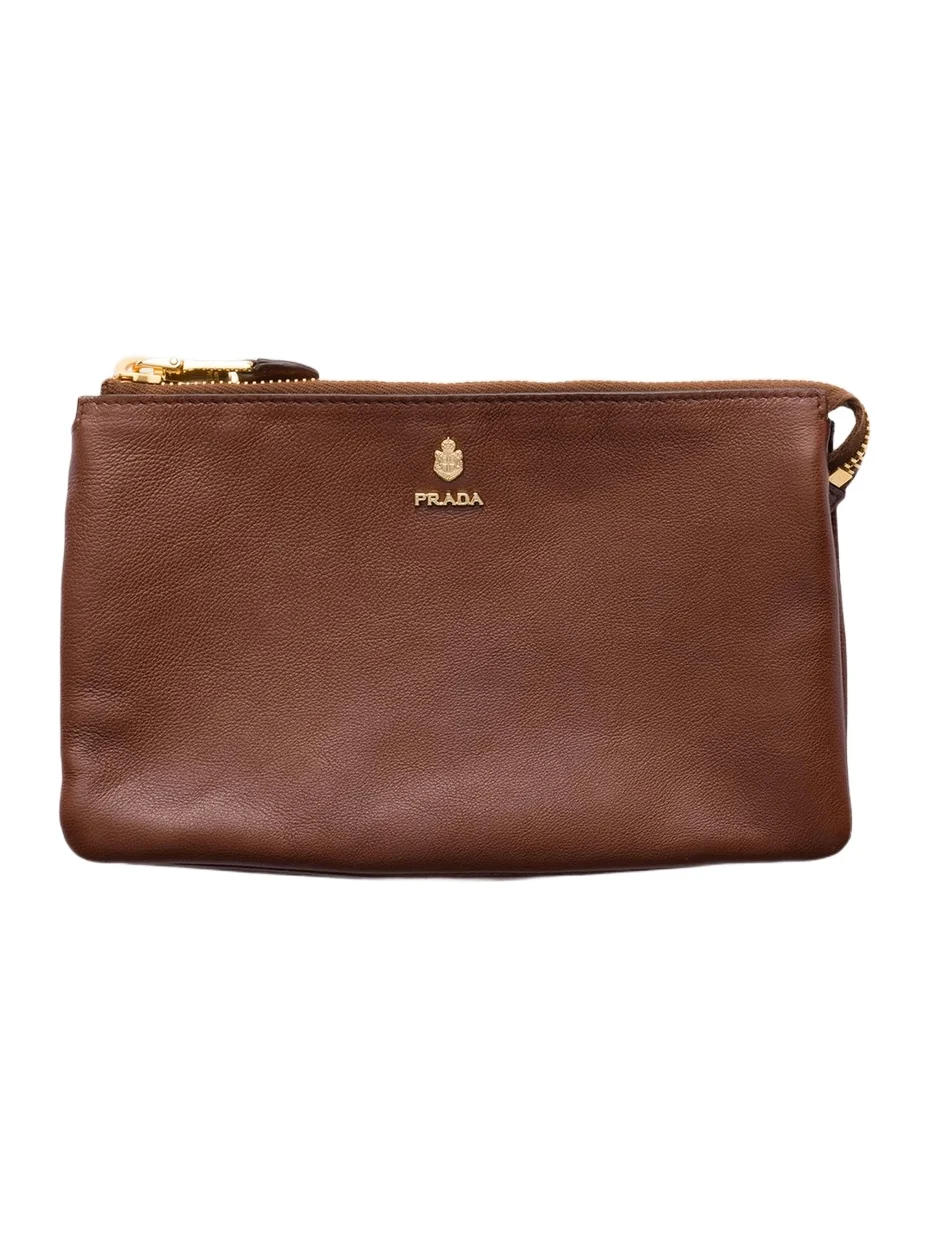 Women's Leather Zipper Pouch Women's Leather Zipper Pouch