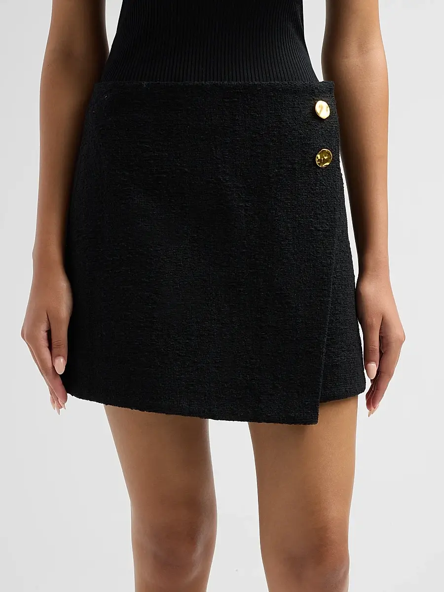 Cara Cara Women's Luca Tweed Side-Button Mini Skirt | Thumbnail 5