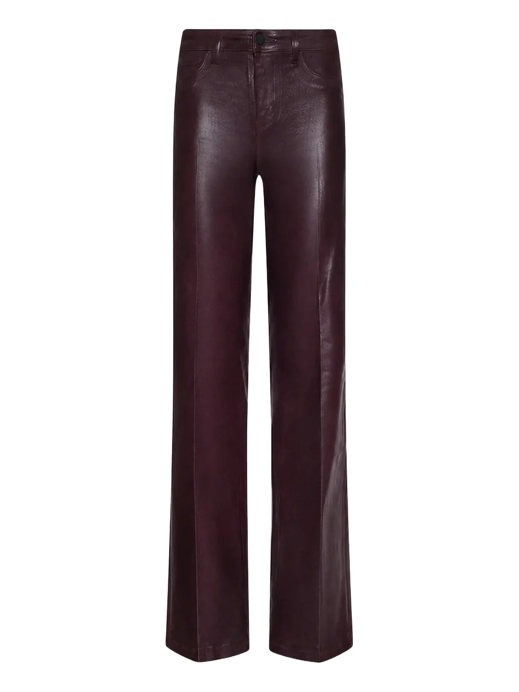 L'Agence Women's Clayton Coated High-Rise Wide-Leg Jeans
