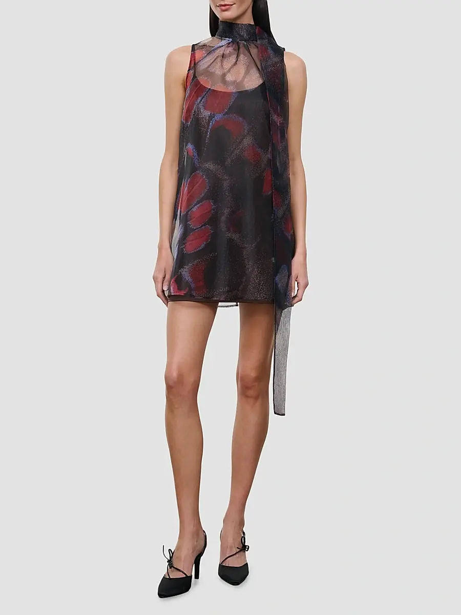 Staud Women's Albee Tieneck A-Line Mini Dress | Thumbnail 2 Staud Women's Albee Tieneck A-Line Mini Dress | Thumbnail 2