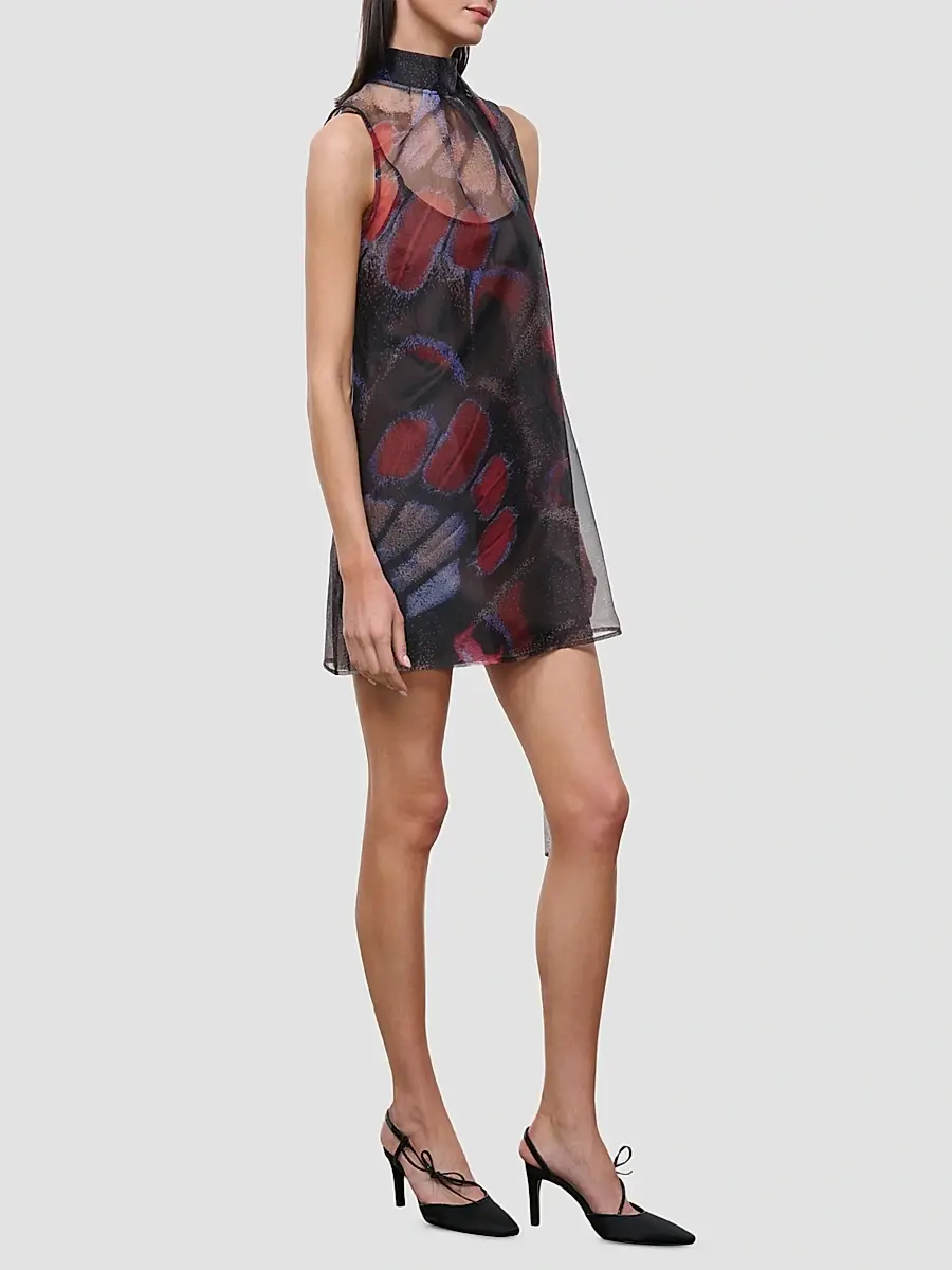 Staud Women's Albee Tieneck A-Line Mini Dress | Thumbnail 4 Staud Women's Albee Tieneck A-Line Mini Dress | Thumbnail 4