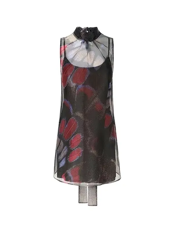 Staud Women's Albee Tieneck A-Line Mini Dress