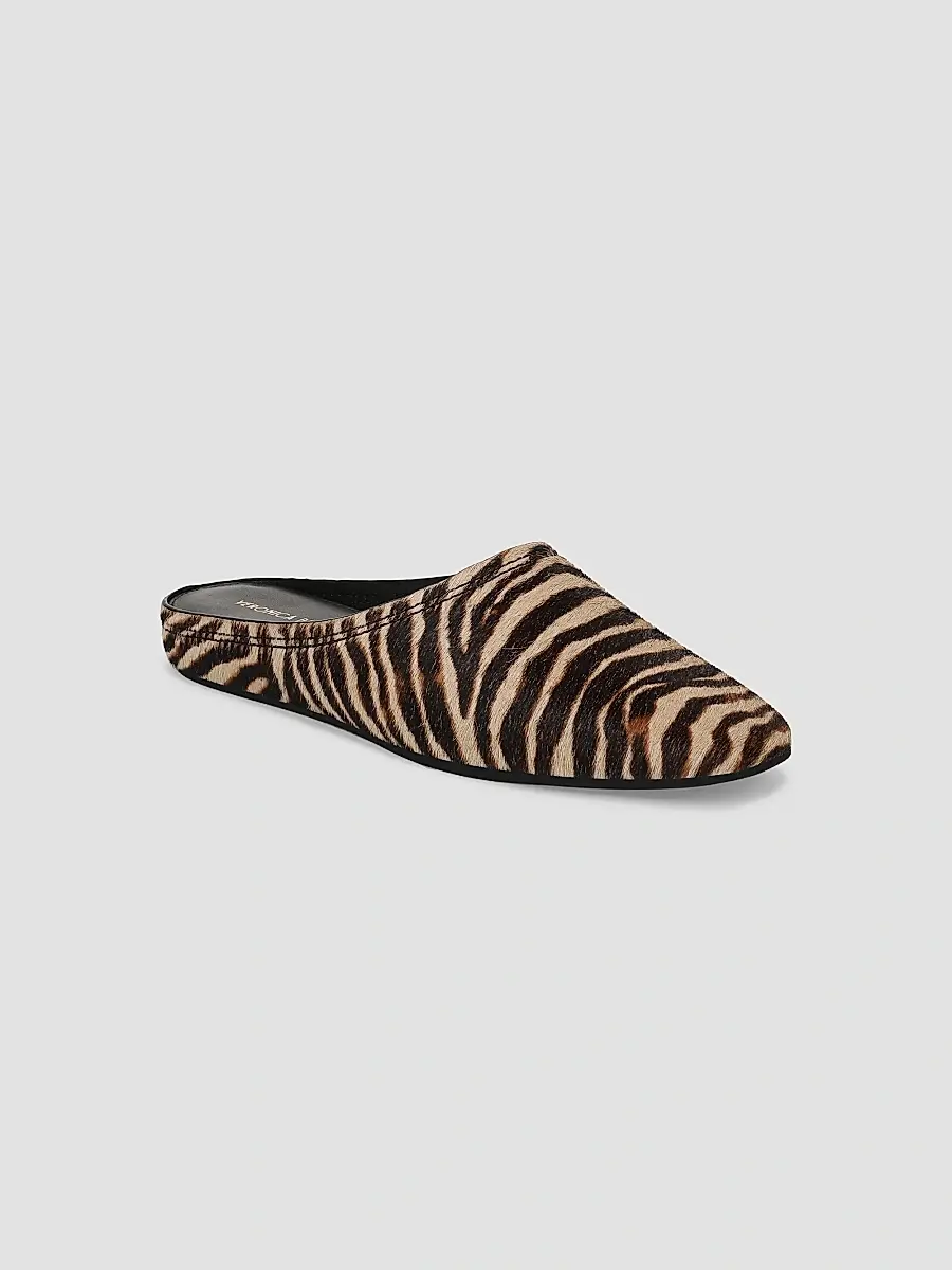 Veronica Beard Women's Narcisa Zebra-Print Calf Hair Mules | Thumbnail 2 Veronica Beard Women's Narcisa Zebra-Print Calf Hair Mules | Thumbnail 2