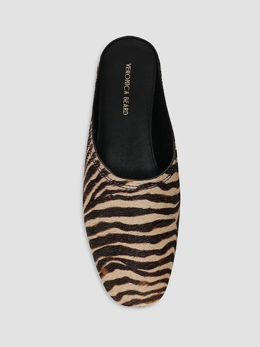 Veronica Beard Women's Narcisa Zebra-Print Calf Hair Mules | Thumbnail 4 Veronica Beard Women's Narcisa Zebra-Print Calf Hair Mules | Thumbnail 4