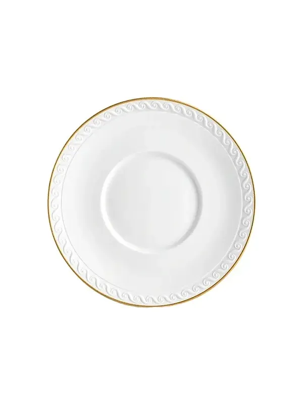 L'Objet Neptune Porcelain & 24K Gold Saucer
