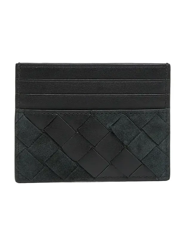 Men's Intrecciato Suede & Leather Card Case