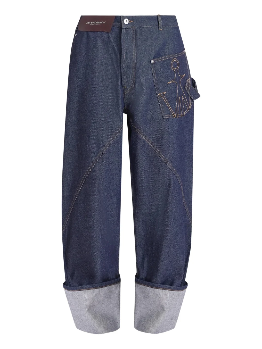 Men's Turn-Up-Cuff Workwear Jeans