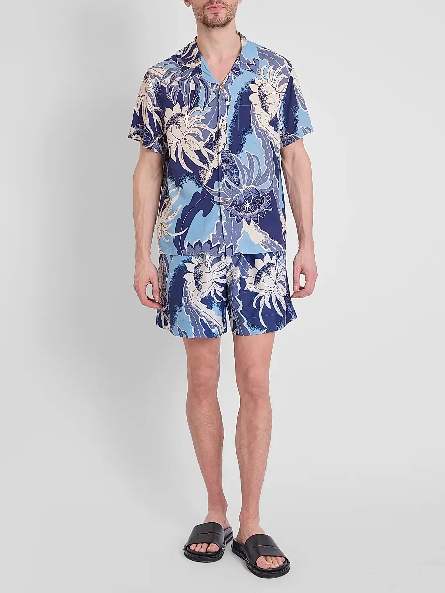 JW Anderson Men's Floral Camp Collar Shirt | Thumbnail 2 JW Anderson Men's Floral Camp Collar Shirt | Thumbnail 2