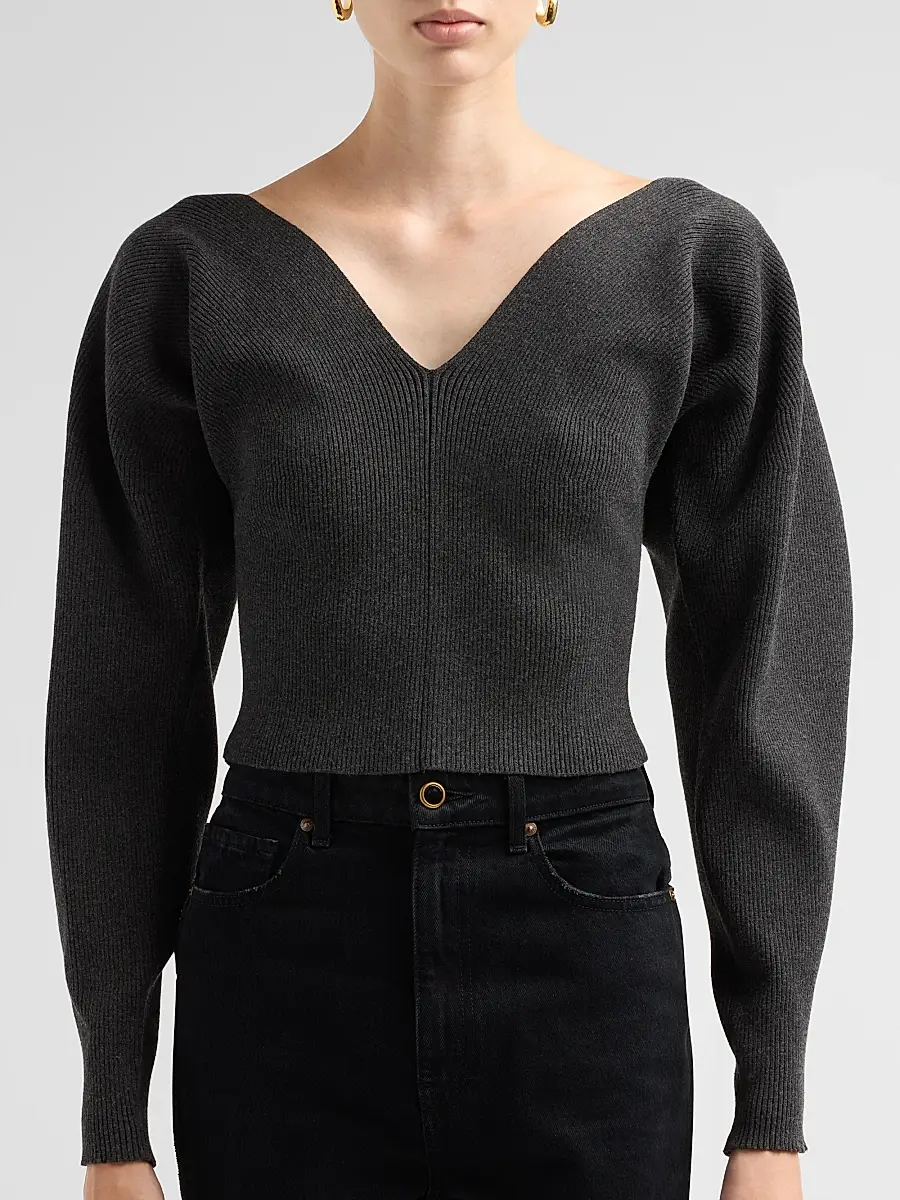 Ronny Kobo Women's Krystal Rib-Knit Sweater | Thumbnail 5 Ronny Kobo Women's Krystal Rib-Knit Sweater | Thumbnail 5