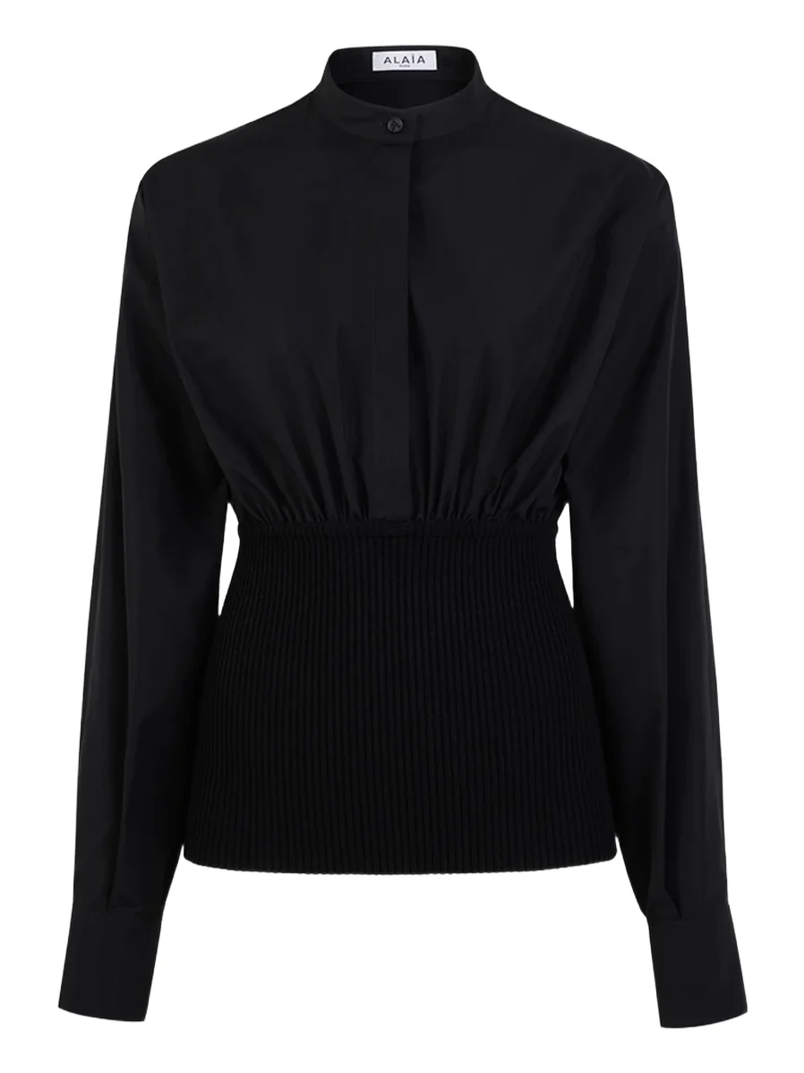 Women's Cinched Cotton Poplin Shirt Women's Cinched Cotton Poplin Shirt