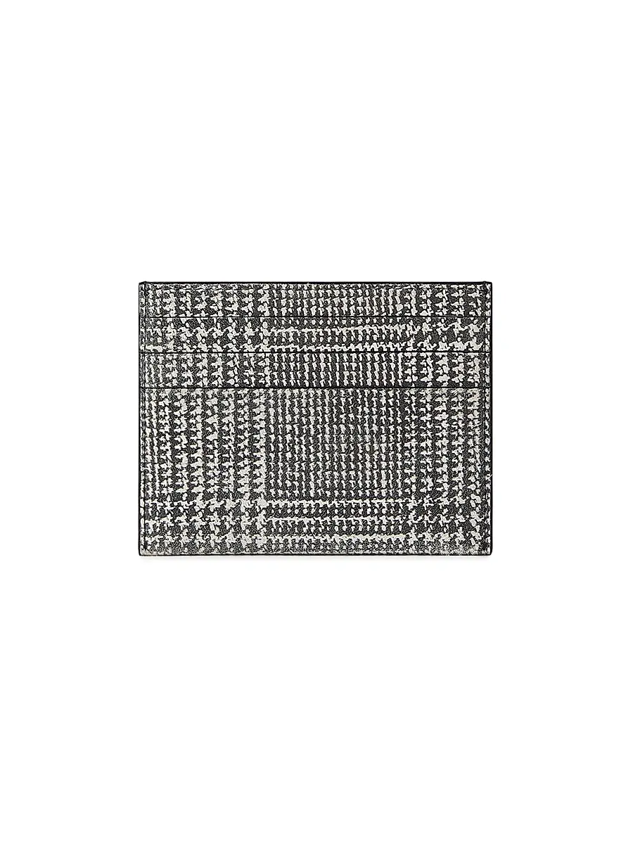 Givenchy Men's Card Holder in Houndstooth Effect Leather | Thumbnail 2