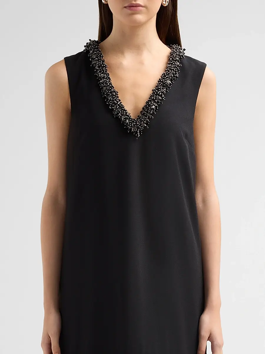 Simkhai Women's Reux Embellished V-Neck Minidress | Thumbnail 5 Simkhai Women's Reux Embellished V-Neck Minidress | Thumbnail 5
